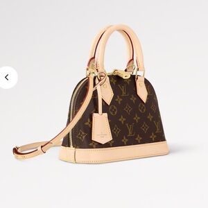 NWT 100% Authentic Louis Vuitton Alma BB Monogram Handbag
